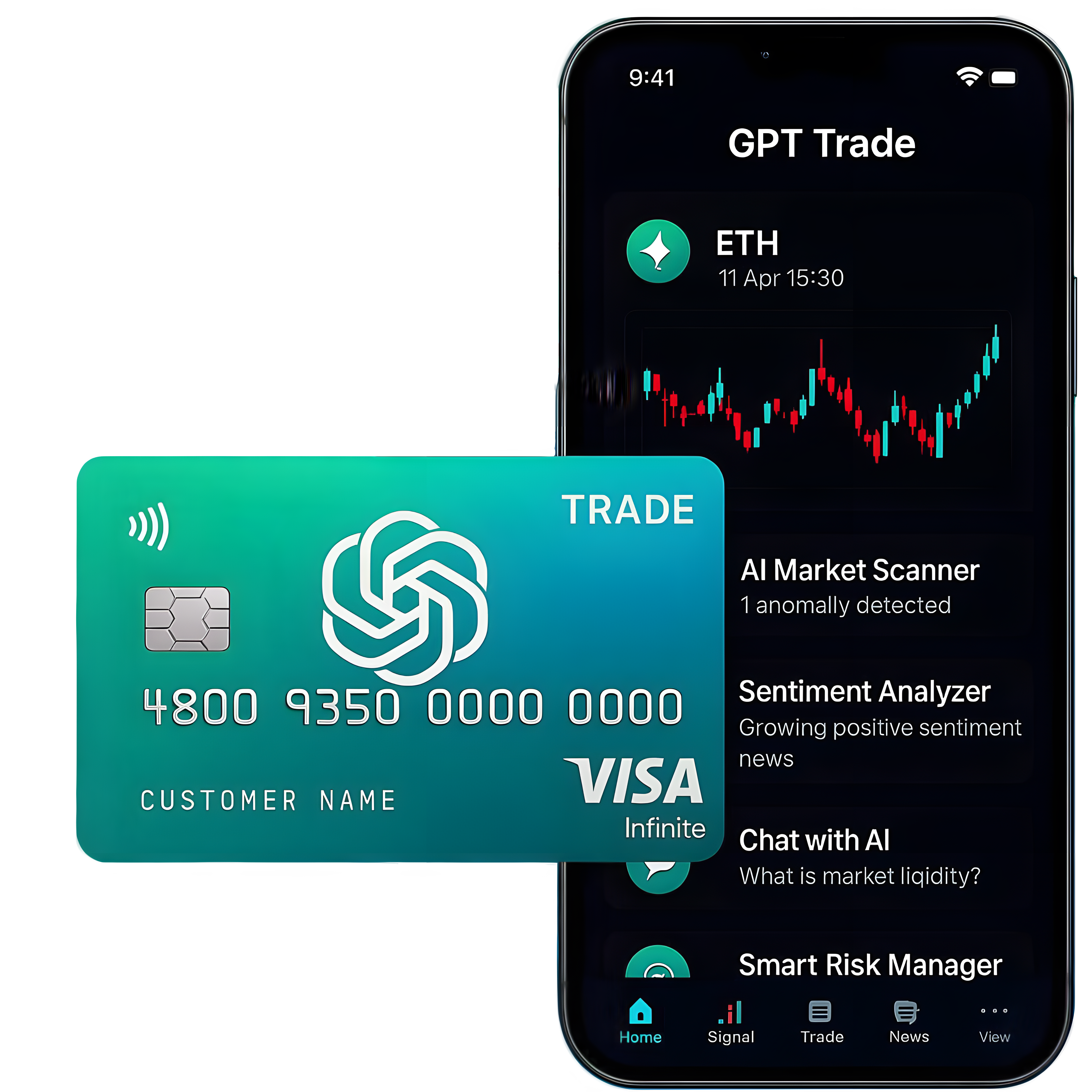 GPT Trade mobile app preview